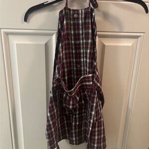Plaid Halter Apron